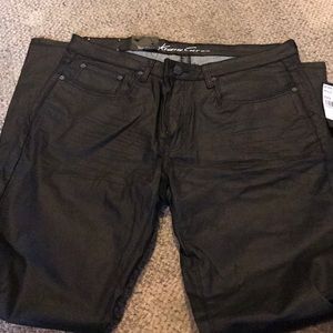 Kenneth Cole - Black Faux Leather Pants